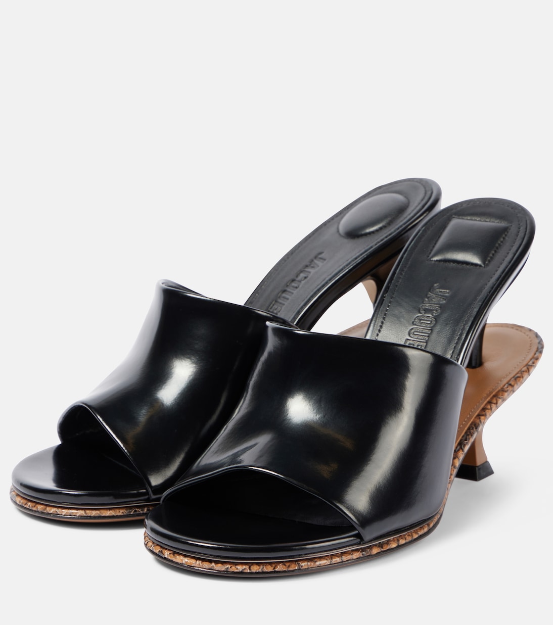 Pantoletten Les Doubles aus Leder | Jacquemus