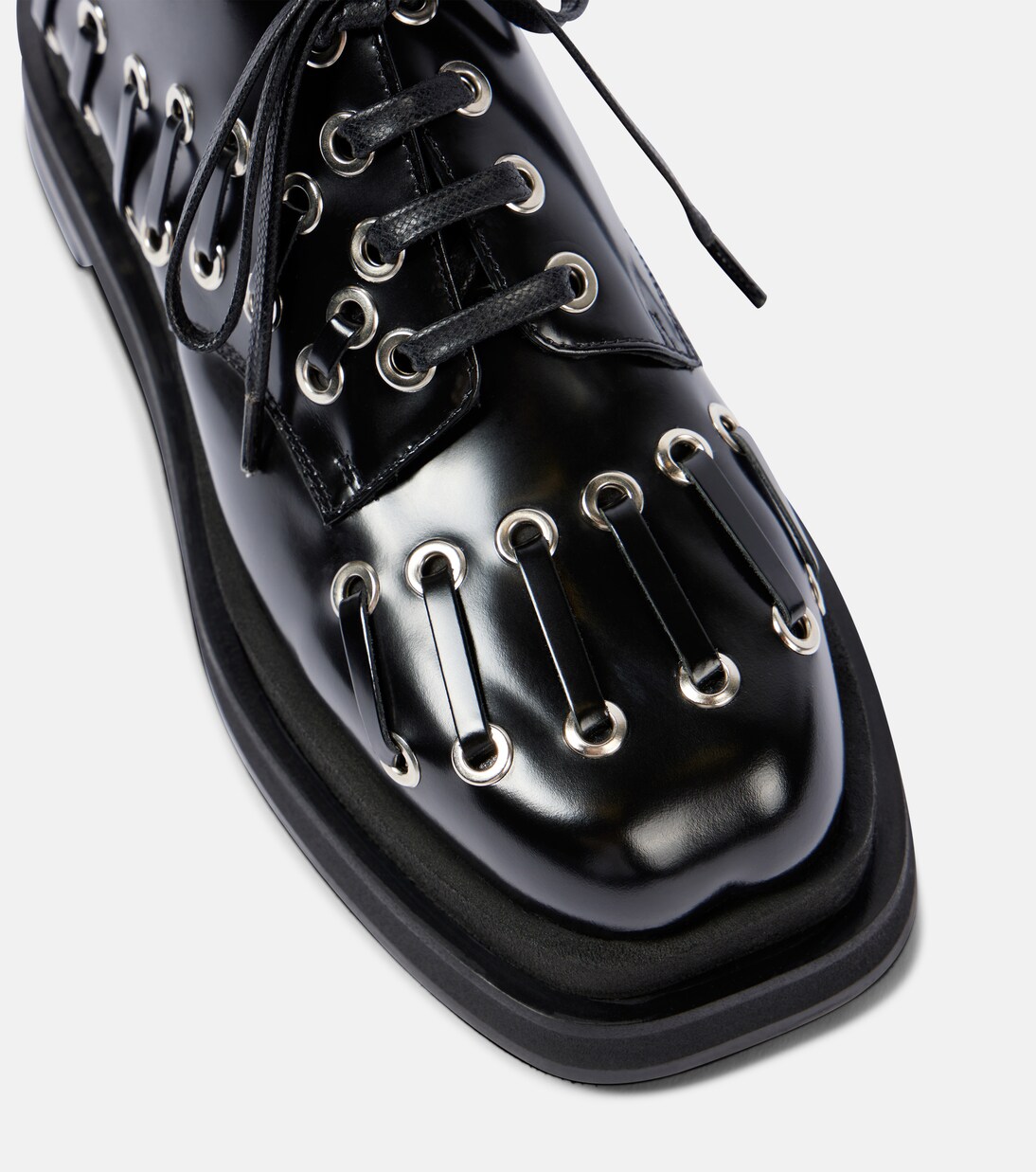 Plateauschnürschuhe Heart Toe aus Leder | Simone Rocha