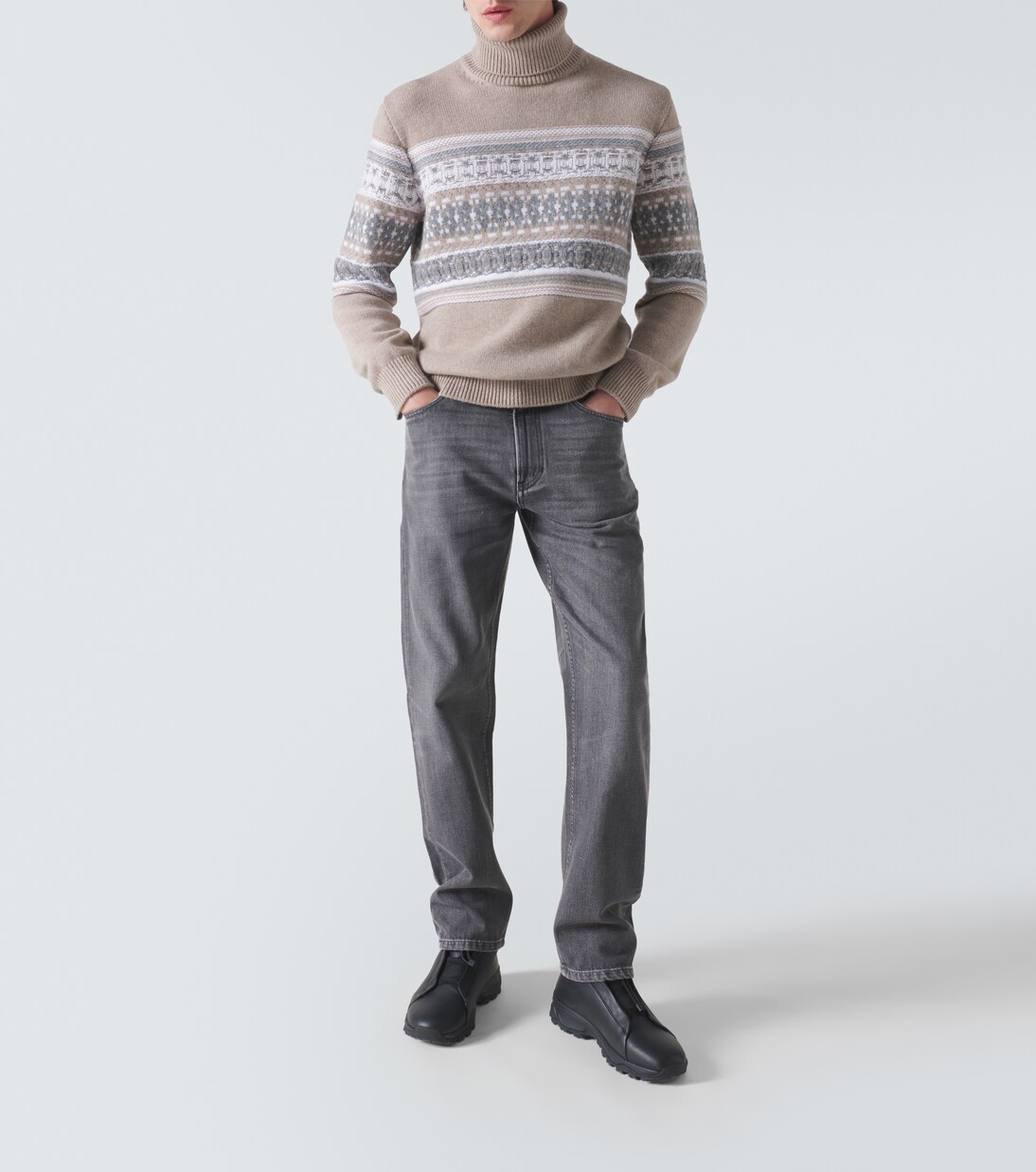 Triple Stitch Vetta leather sneakers | Zegna