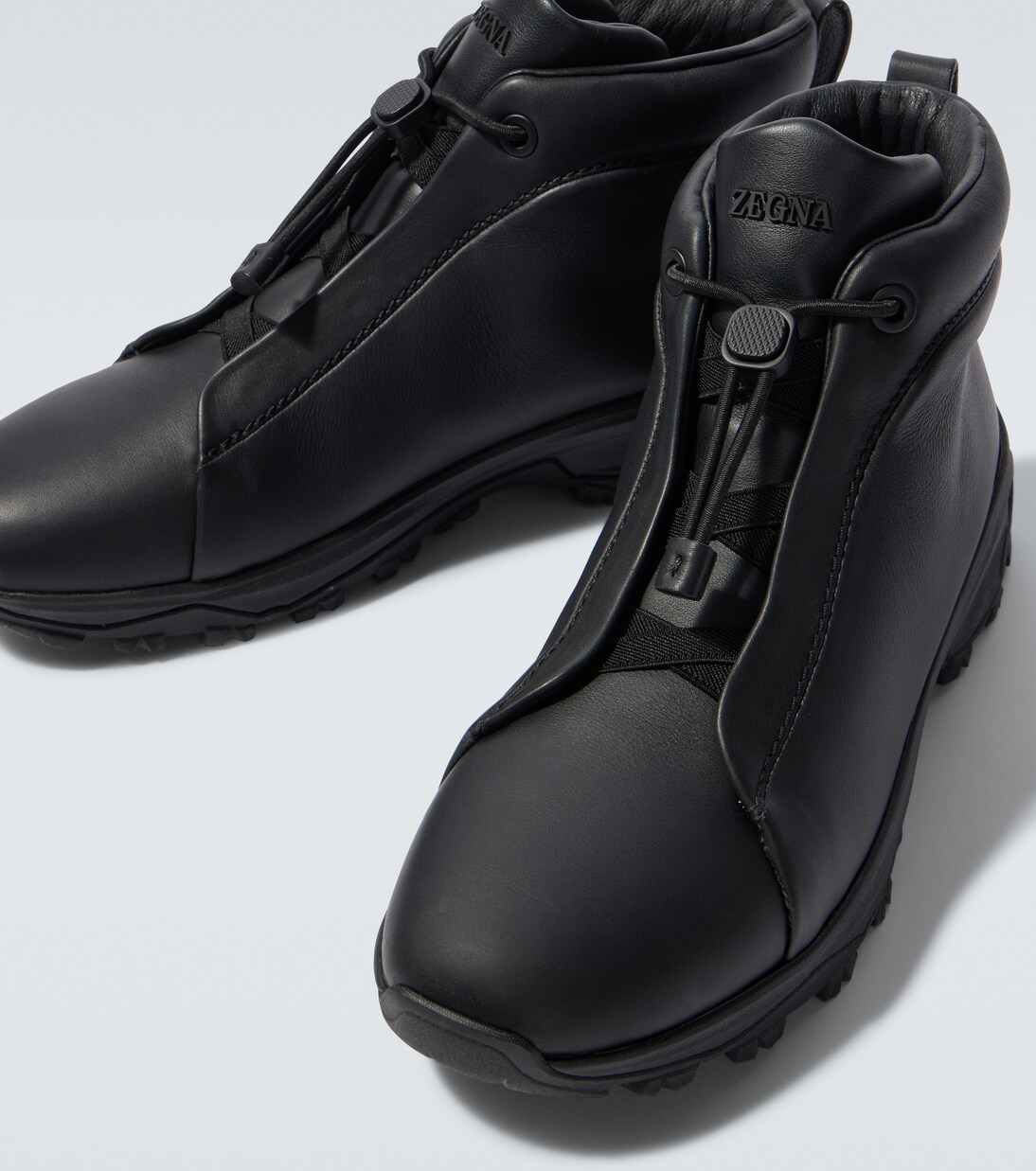 Triple Stitch Vetta leather sneakers | Zegna