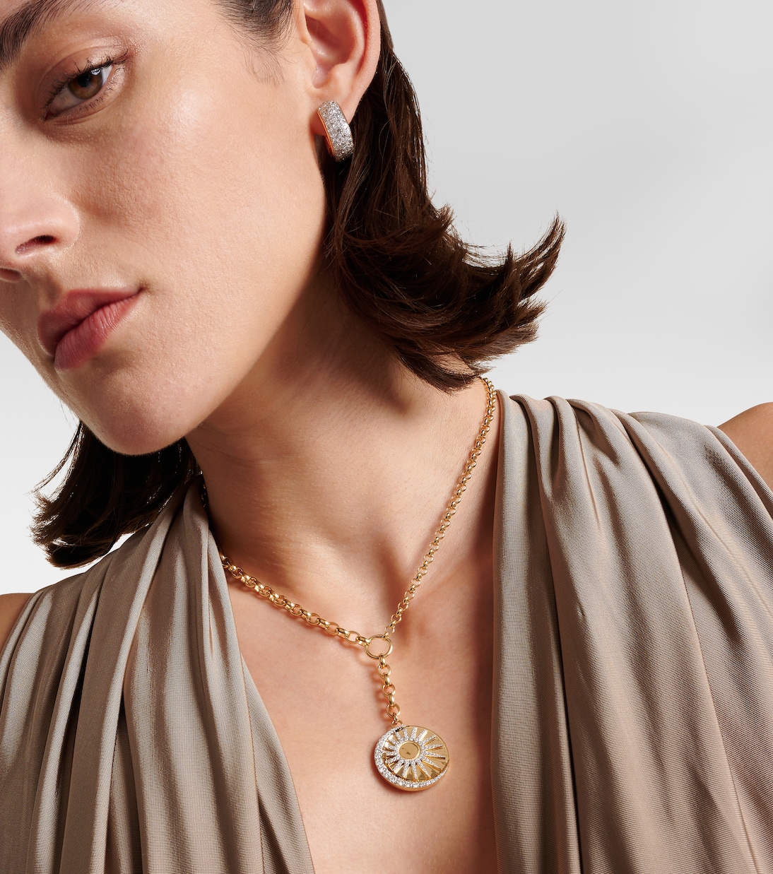 Collana Balance in oro 18kt con diamanti | FoundRae