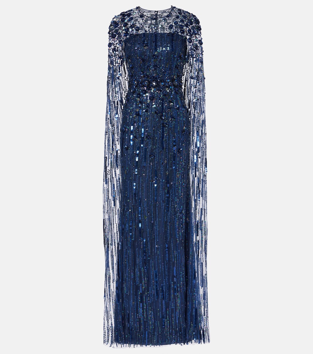 فستن سهرة ستايل كيب مزين بالترتر Ruby | Jenny Packham