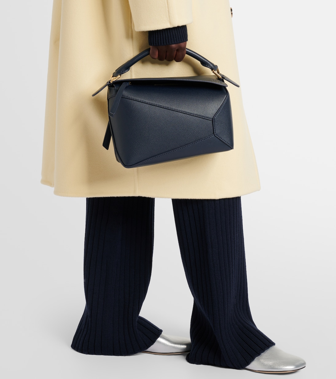 Puzzle Edge Small leather tote bag | Loewe