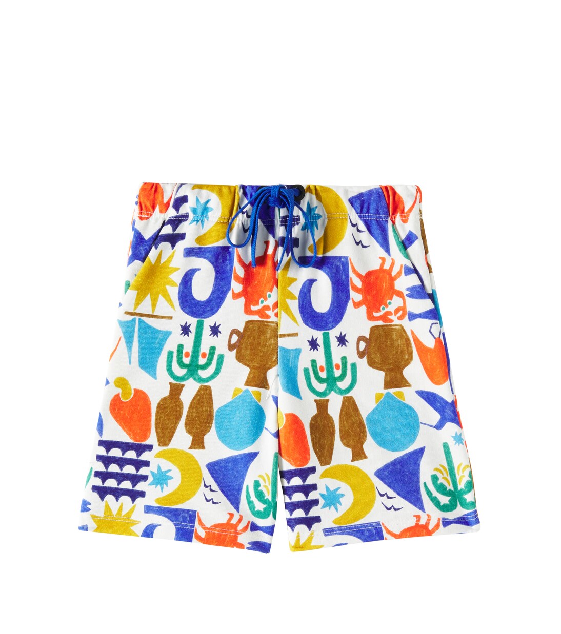 Printed cotton Bermuda shorts | Fábula