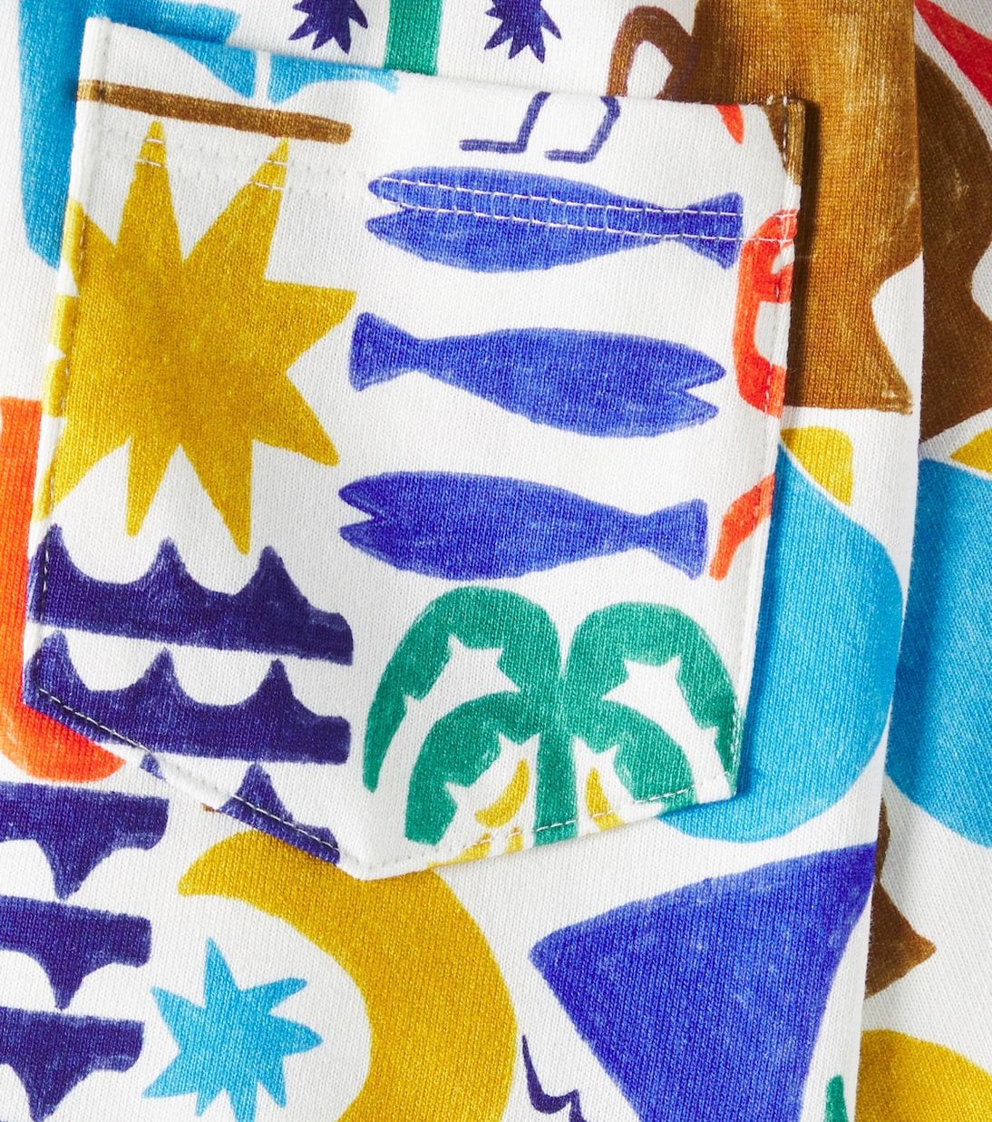 Printed cotton Bermuda shorts | Fábula