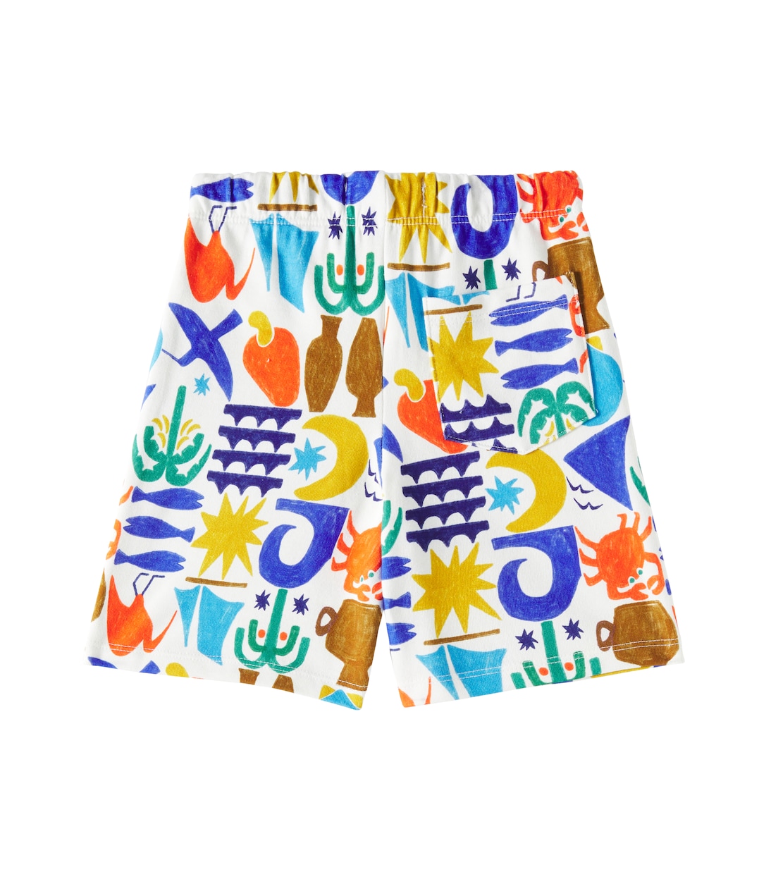 Printed cotton Bermuda shorts | Fábula
