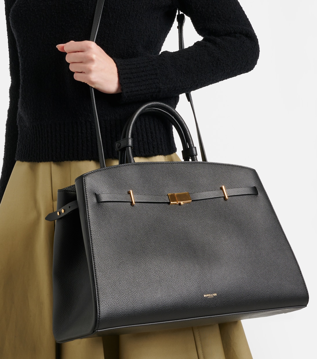 Hudson Small leather tote bag | DeMellier