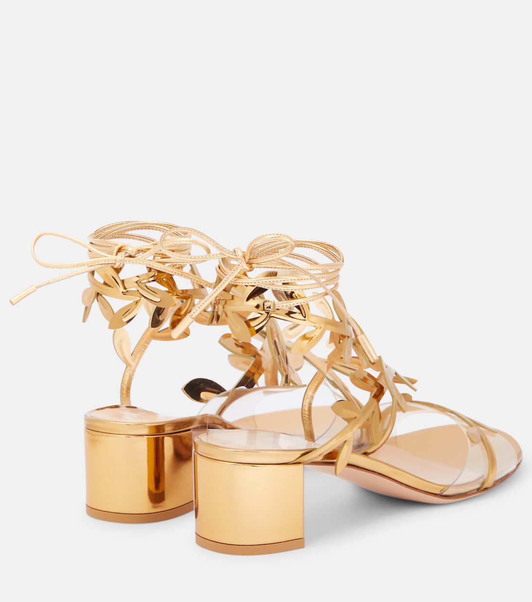 Flavia mirrored leather sandals | Gianvito Rossi