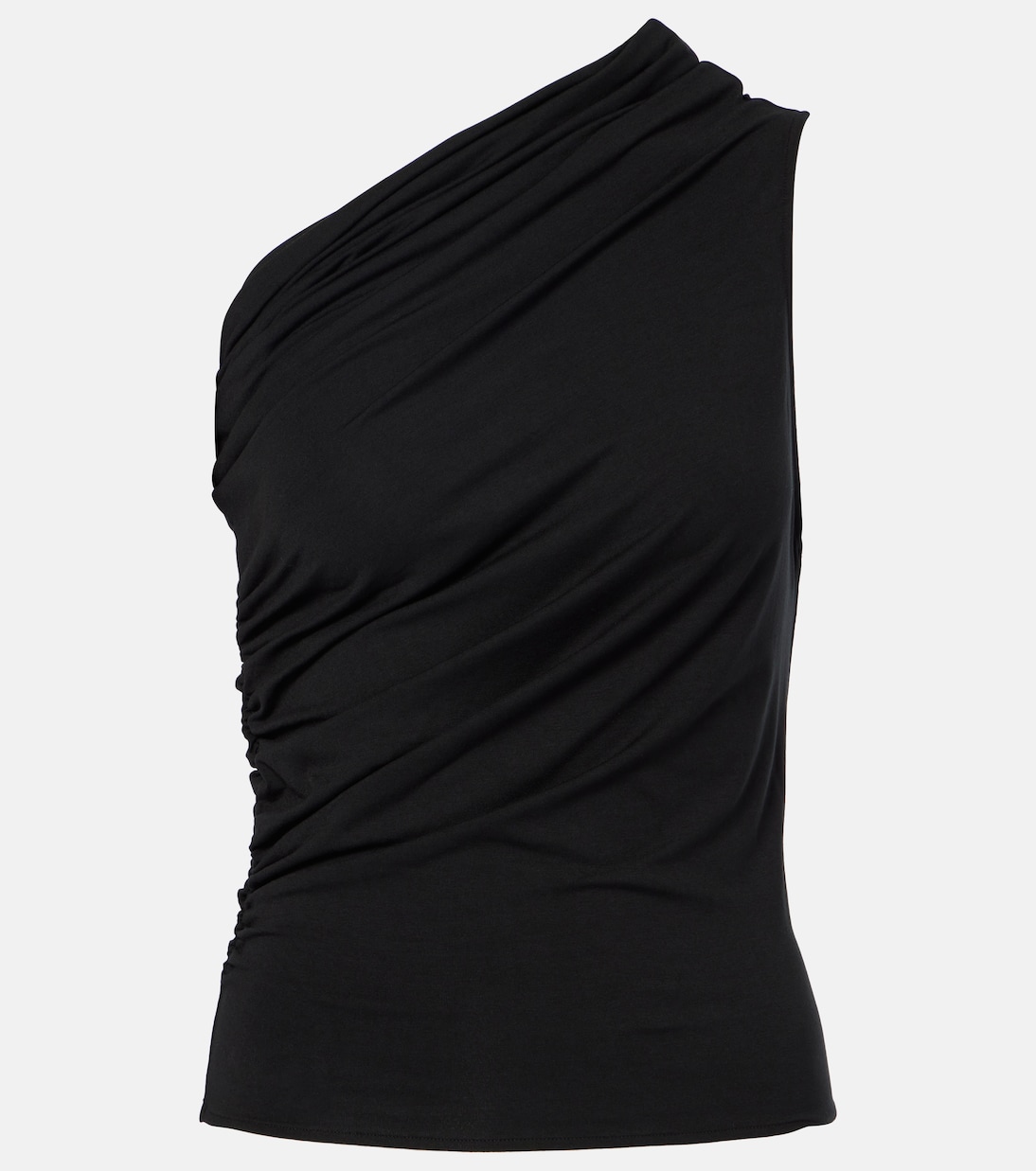 One-Shoulder-Top Pillar aus Jersey | Entire Studios