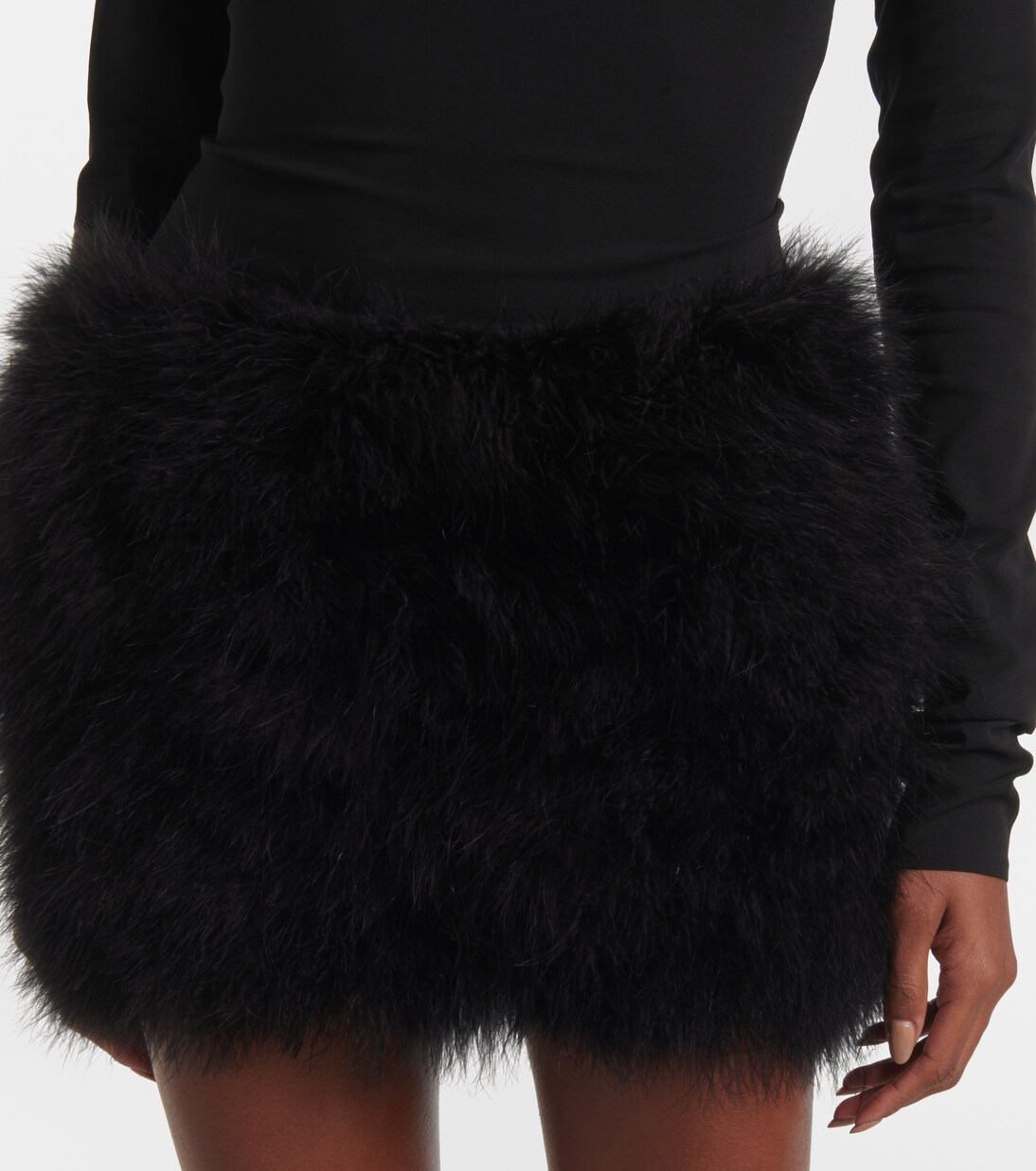 Robe Elly en soie à plumes | The New Arrivals Ilkyaz Ozel