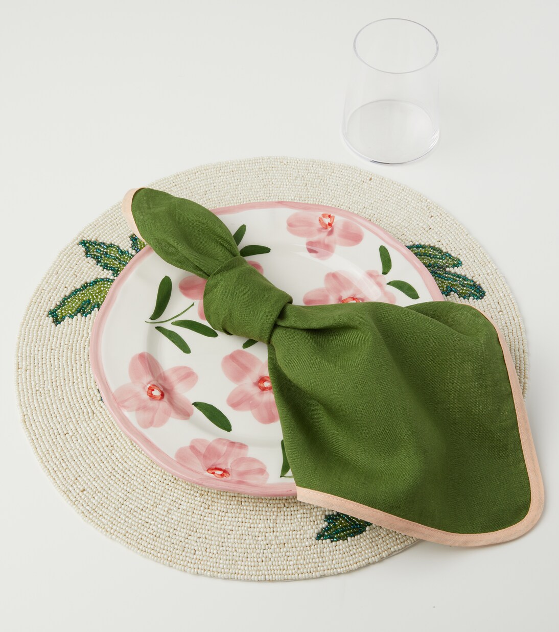 Palms set of 2 beaded placemats | Les-Ottomans