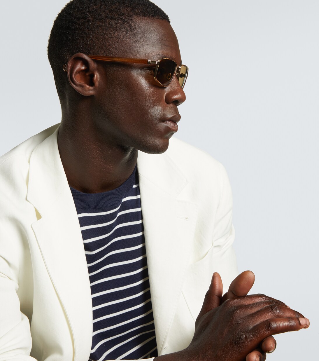 Jarama rectangular sunglasses | Brunello Cucinelli