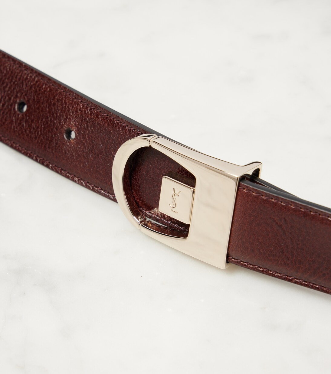 Cinturón de piel reversible | Saint Laurent