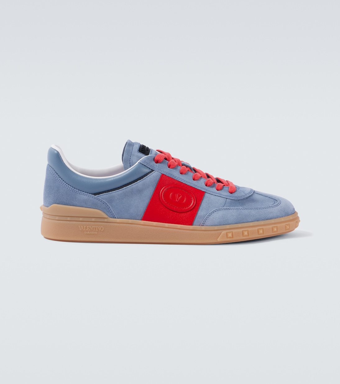 Upvillage leather-trimmed suede sneakers | Valentino Garavani