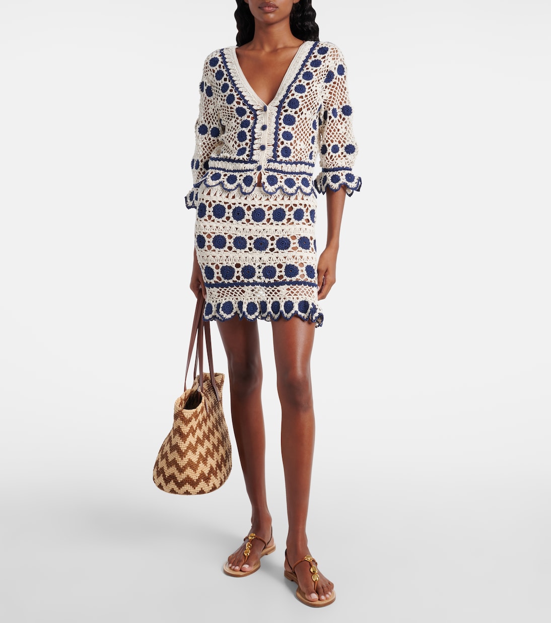 Cardigan Bouquette aus Häkelstrick | Anna Kosturova