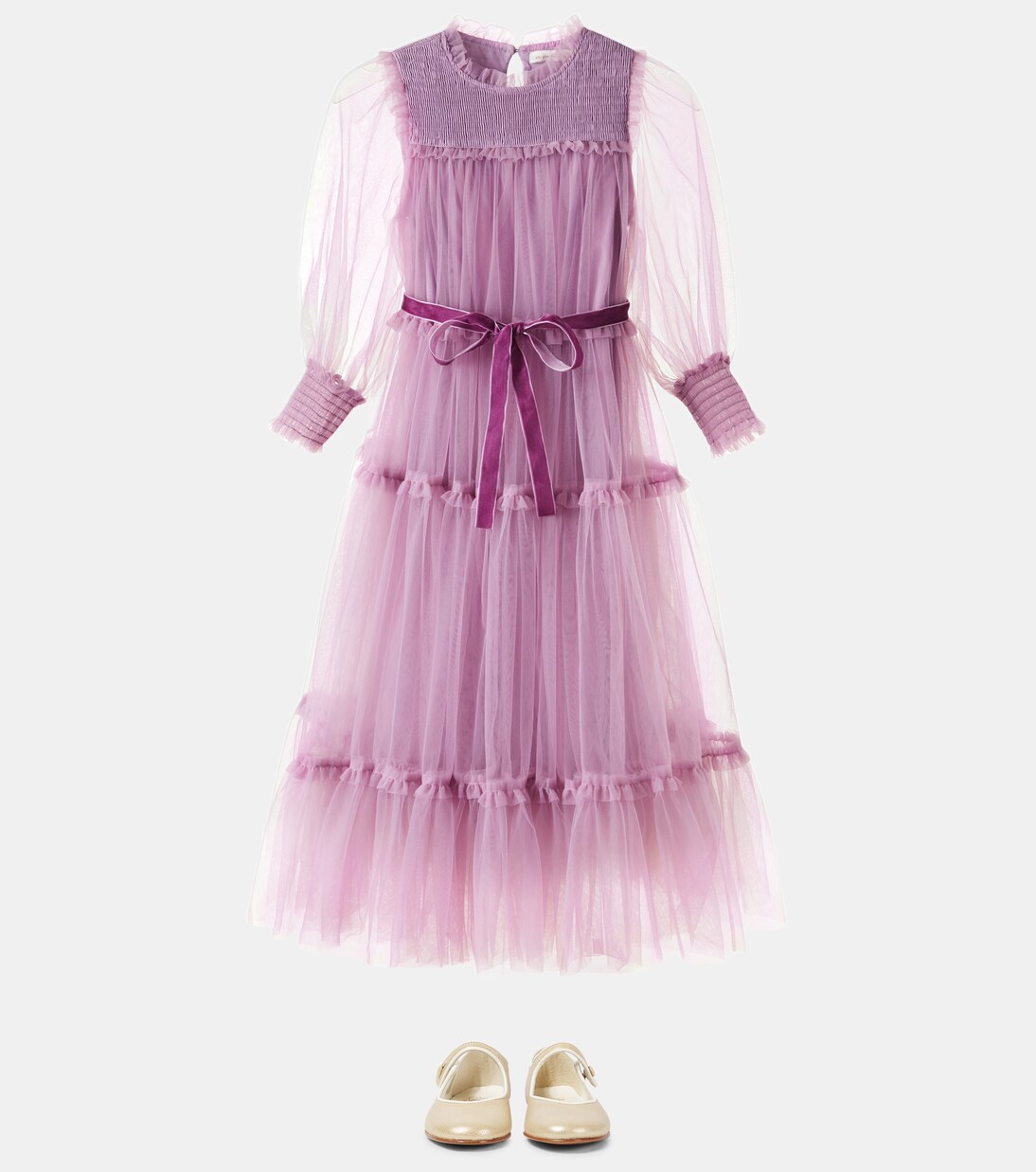 Abito Grace in tulle a balze | C'era Una Volta