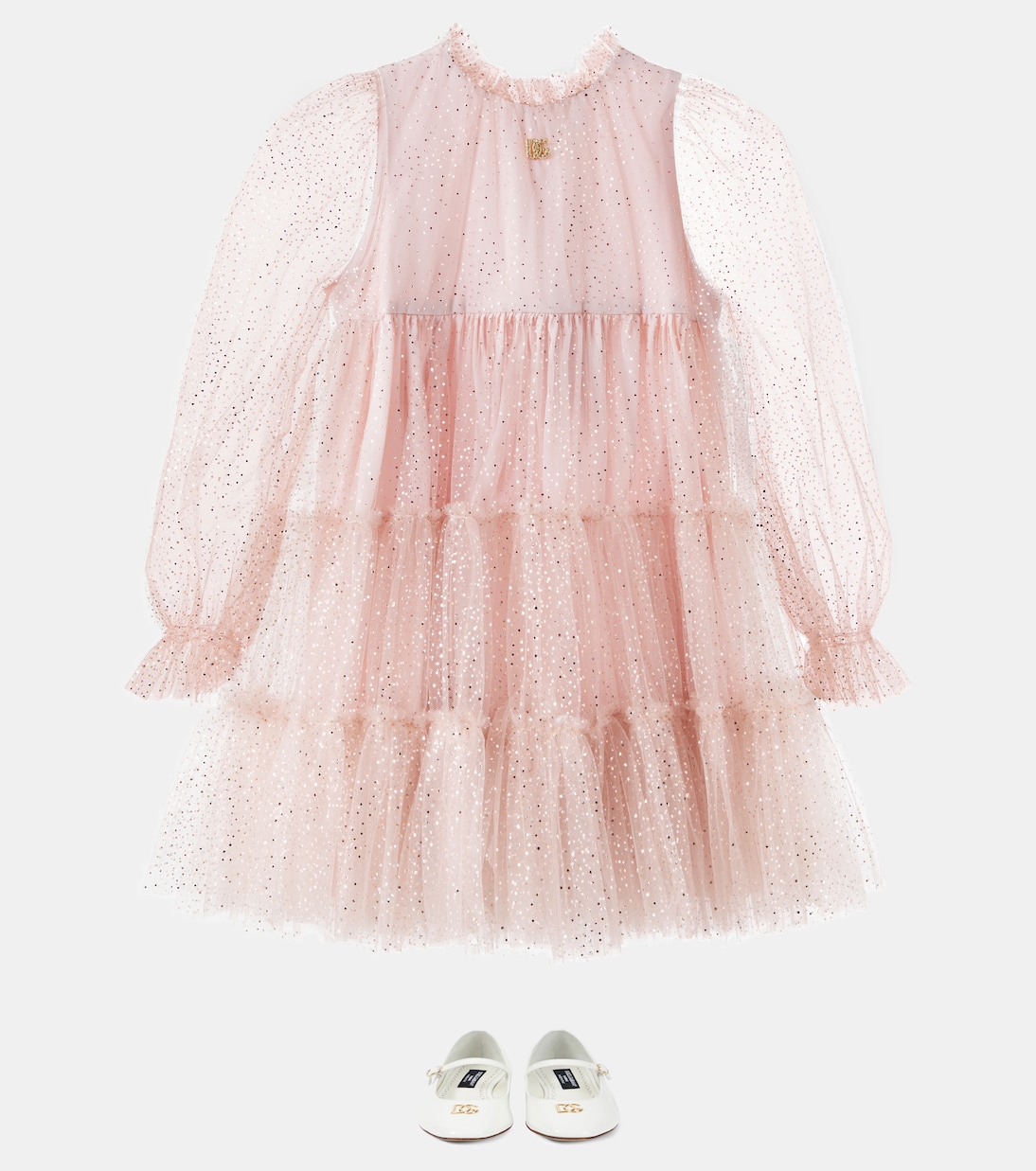 Verziertes Kleid aus Tüll | Dolce&Gabbana Kids