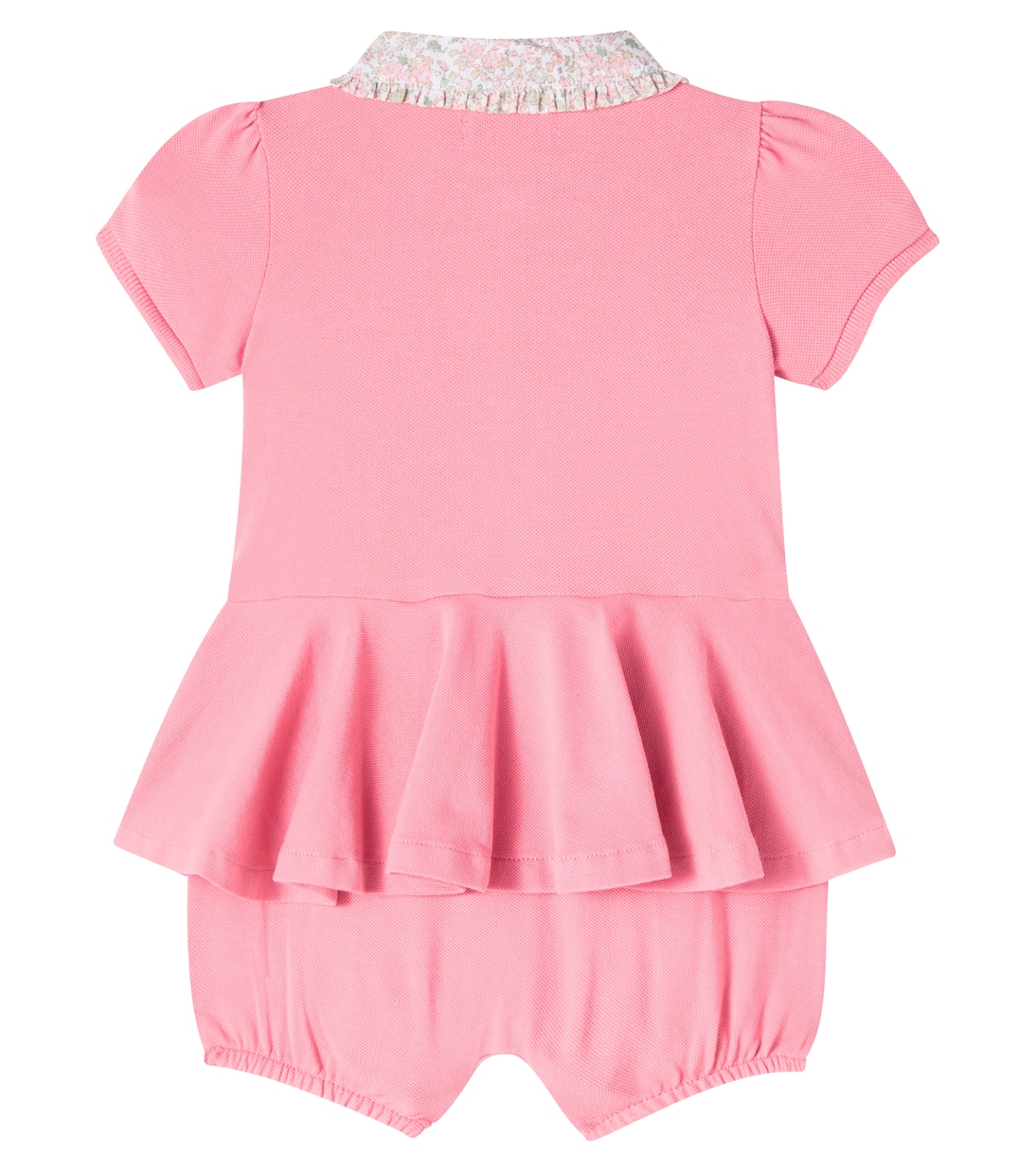 Baby peplum cotton piqué playsuit | Polo Ralph Lauren Kids
