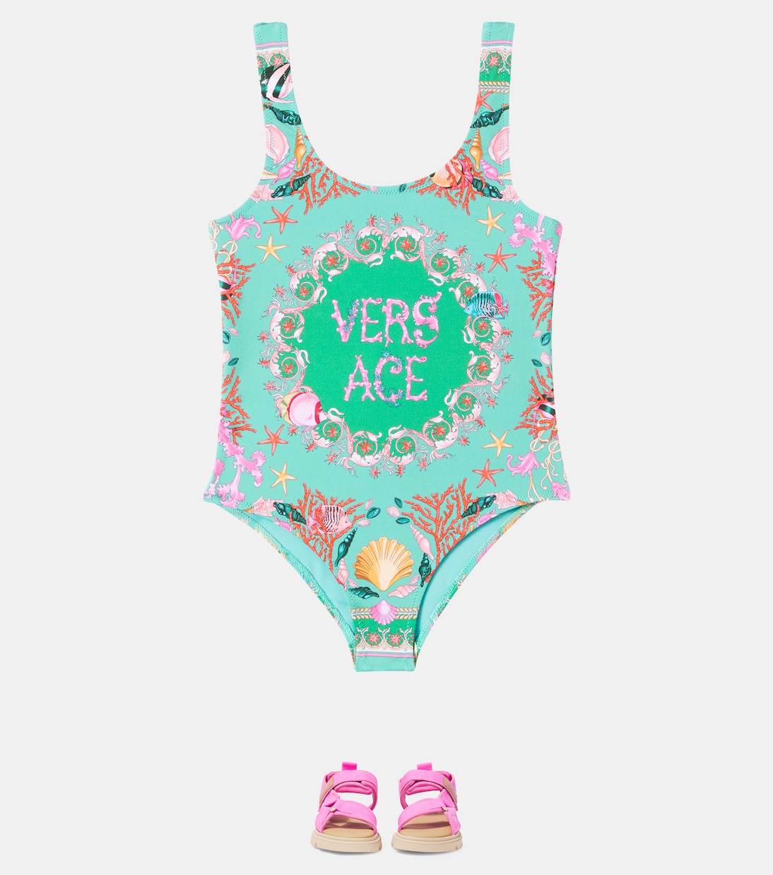 Underwater Barocco swimsuit  | Versace Kids