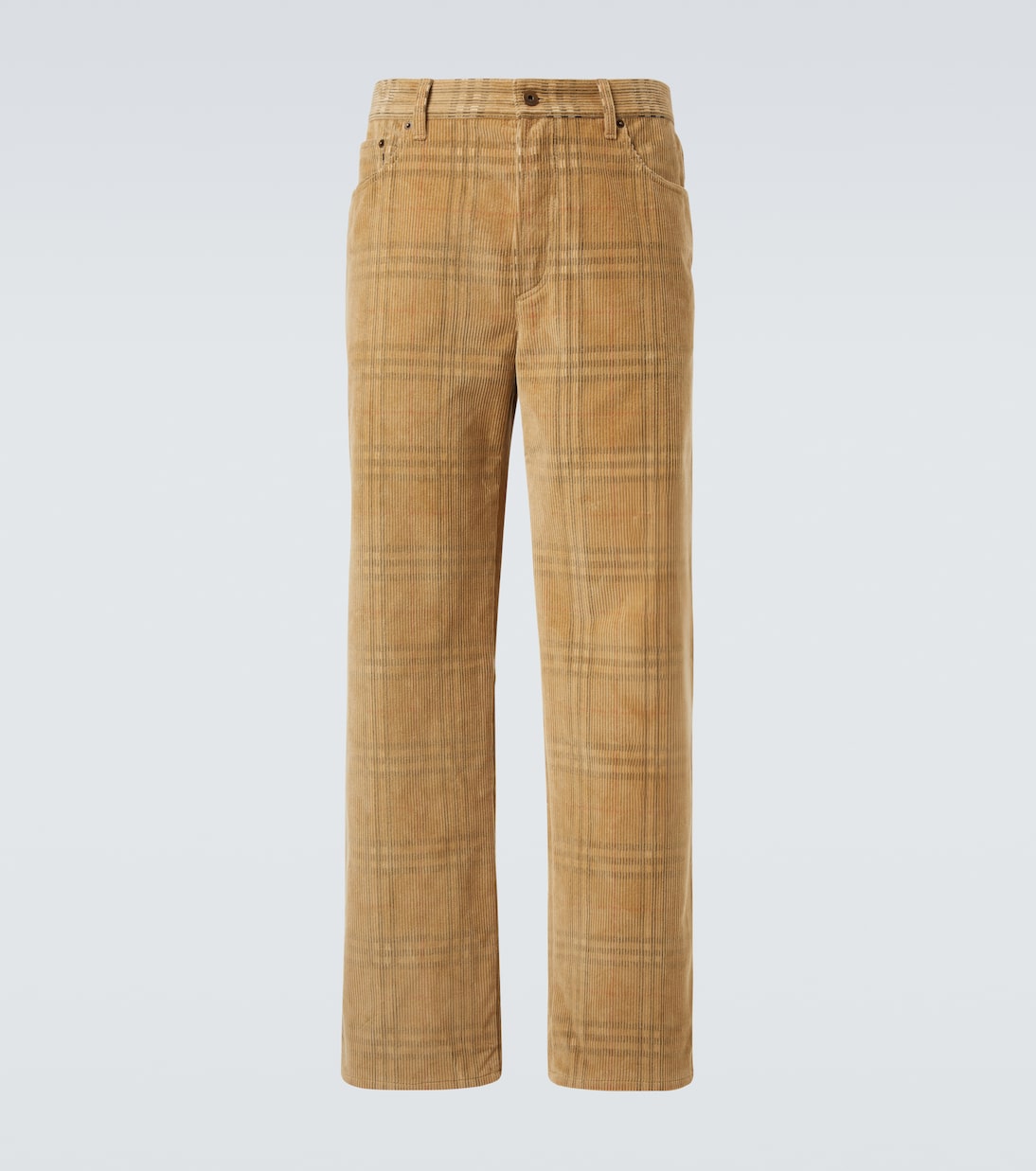 Burberry Check corduroy straight pants | Burberry