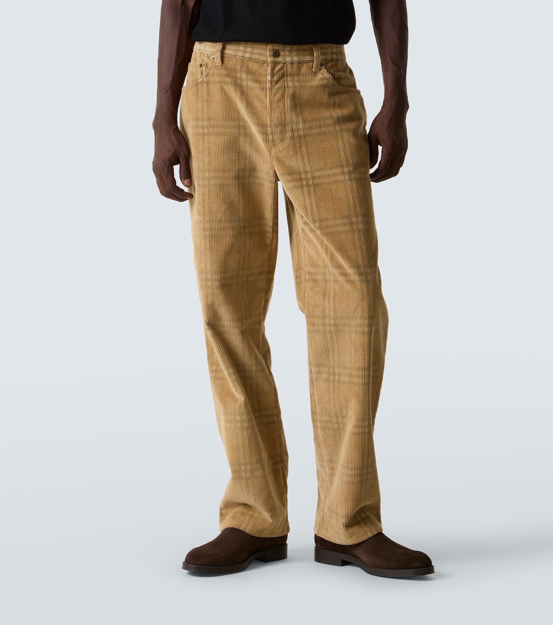 Burberry Check corduroy straight pants | Burberry