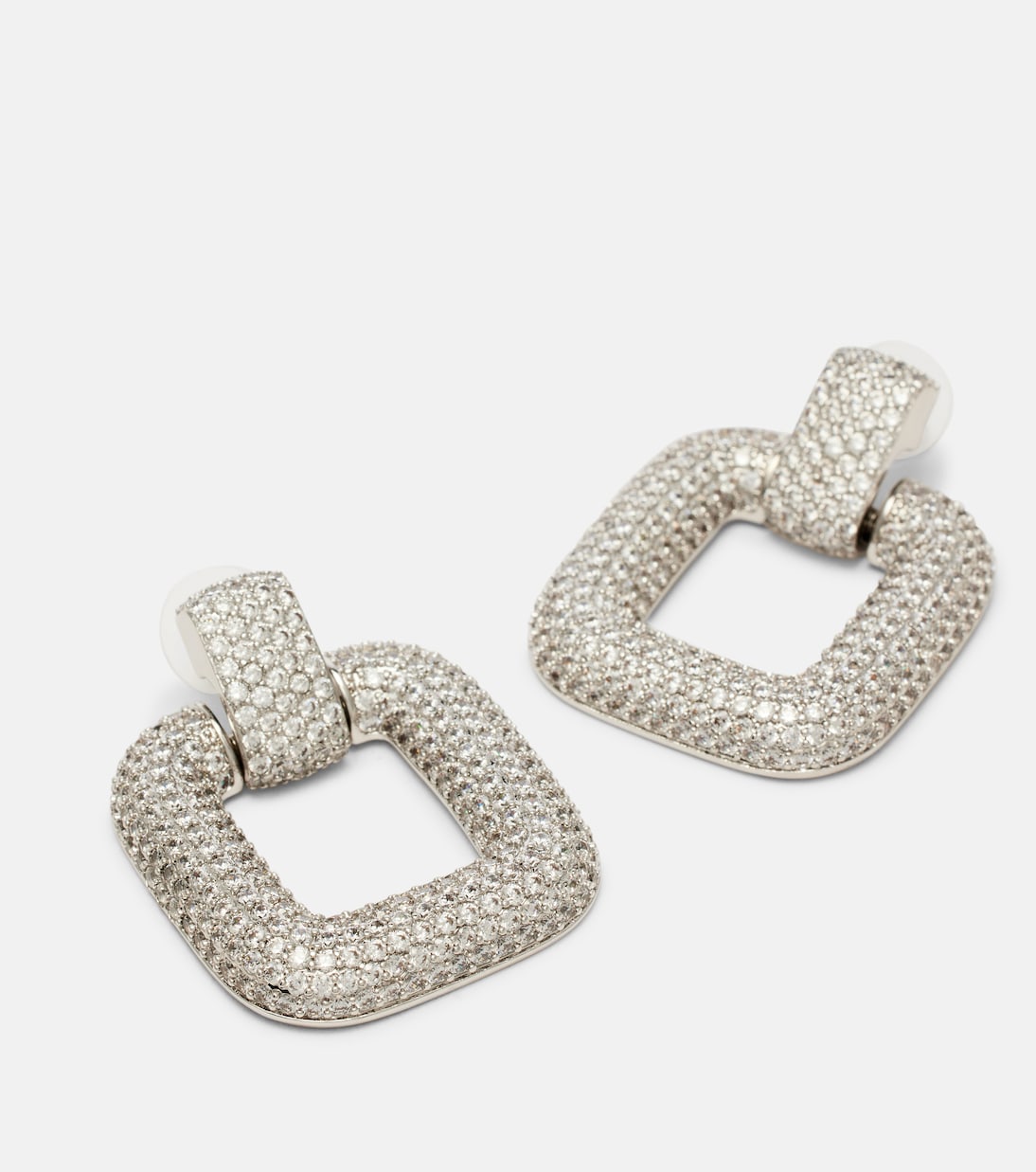 Crystal-embellished drop earrings | Self-Portrait