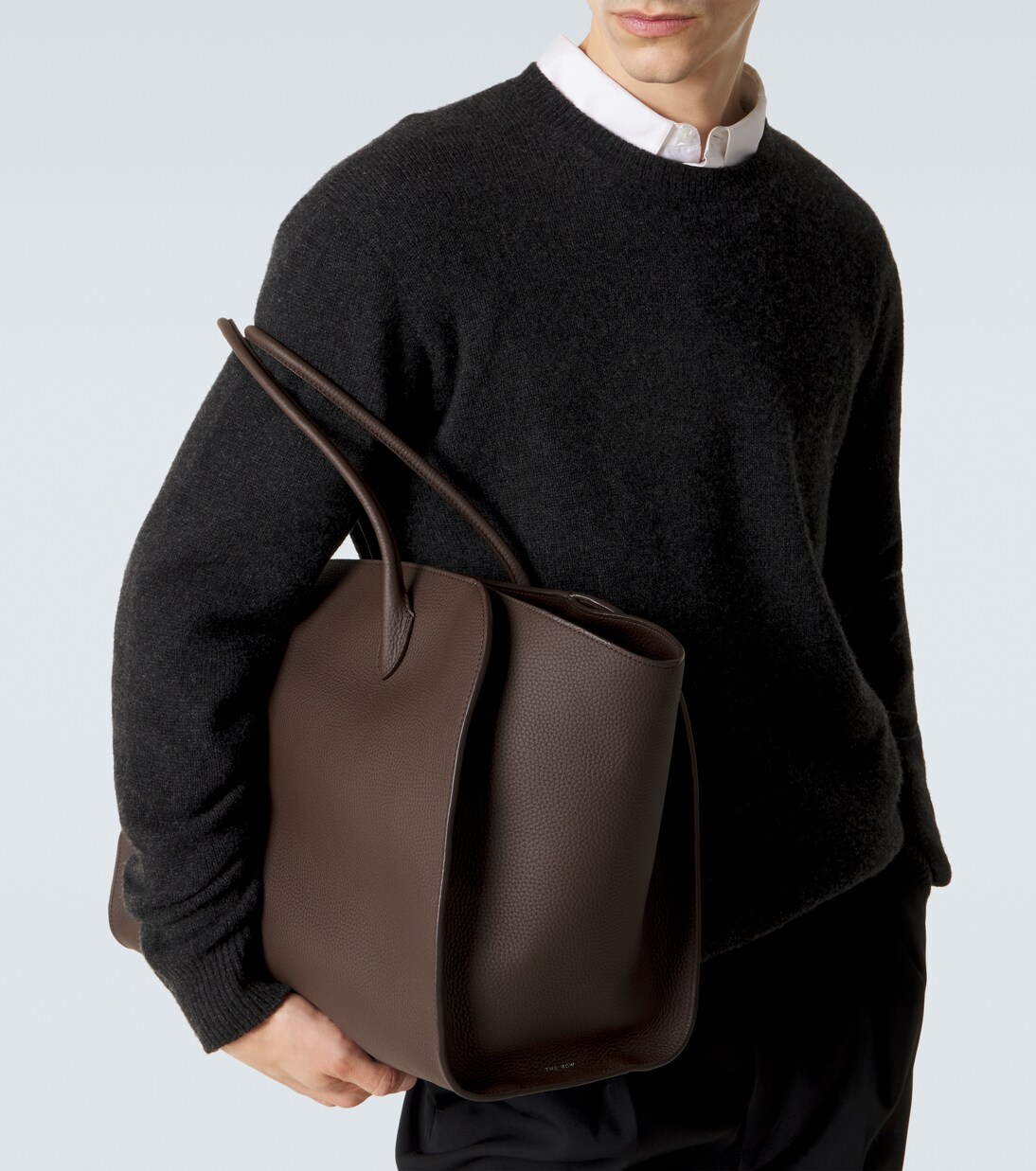 Marlo 17 leather tote bag | The Row