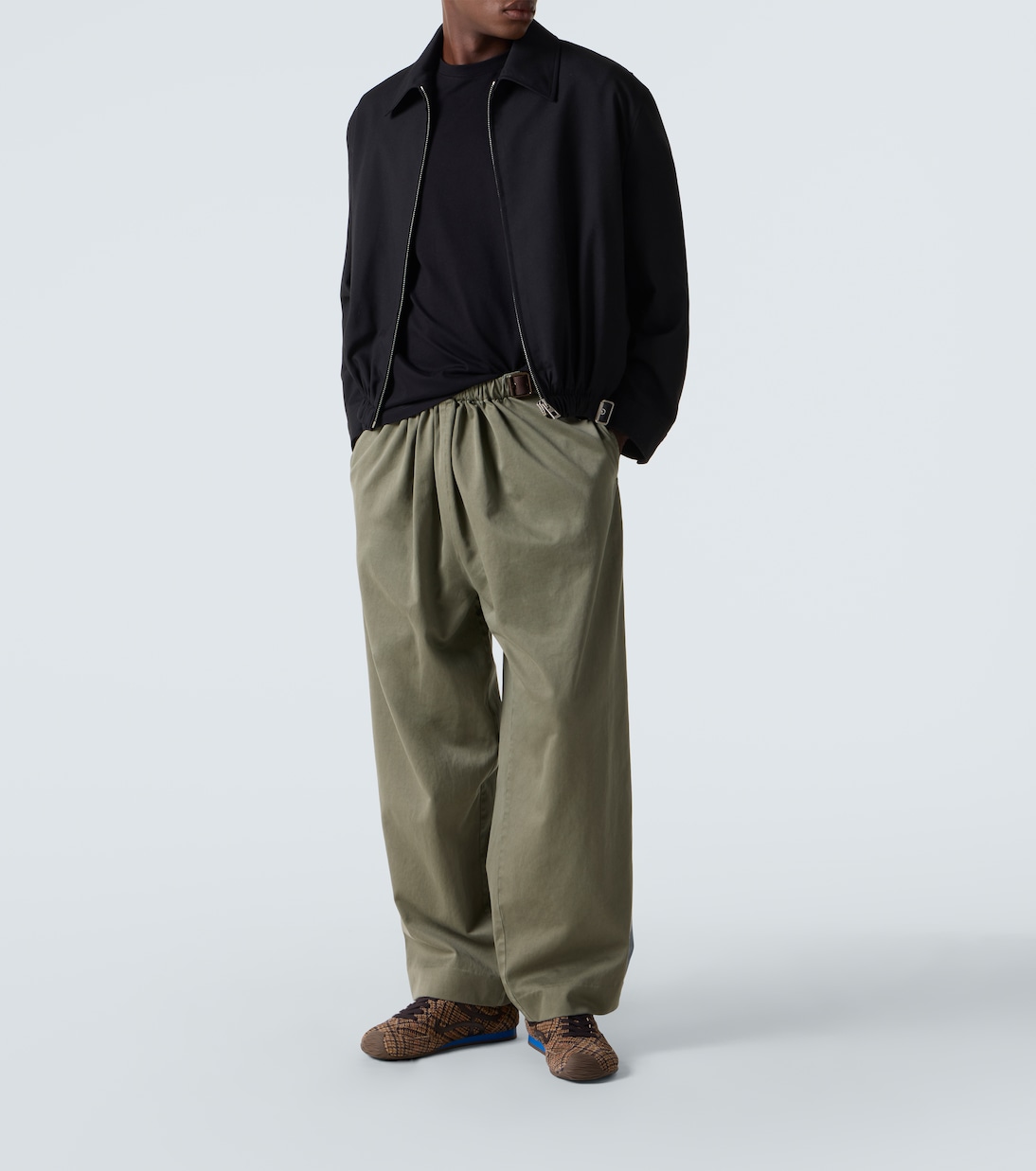 Baskets Ballet Runner 2.0 en daim à carreaux | Loewe