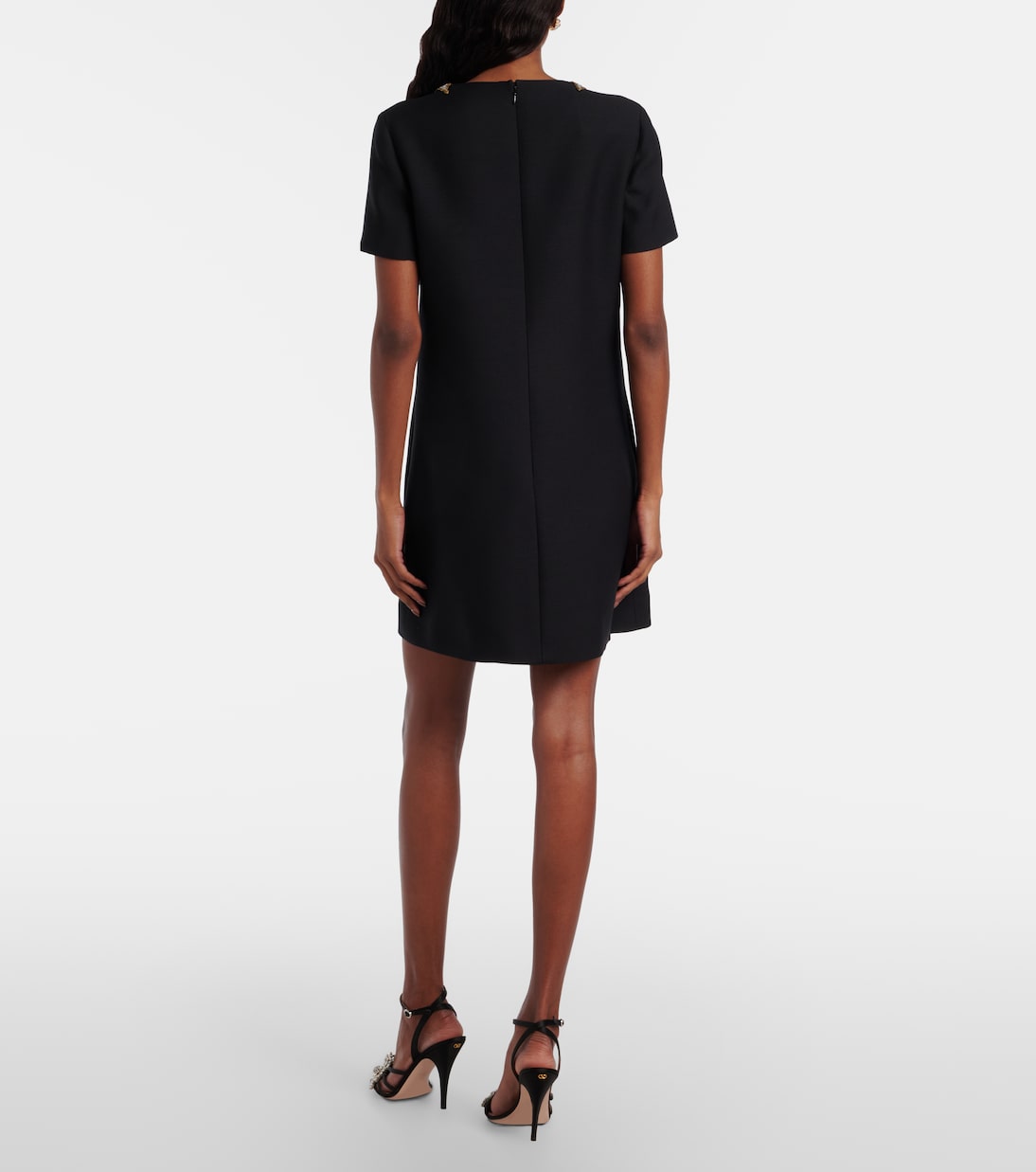 Verziertes Minikleid aus Wolle und Seide | Valentino