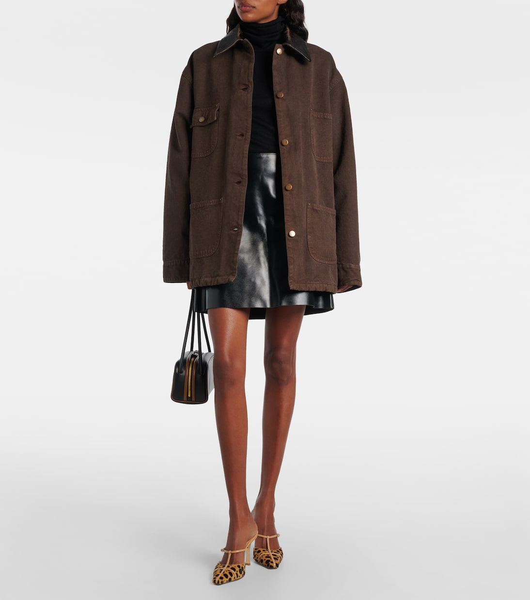 x Conner Ives Gloria 85 calf hair mules | Jimmy Choo