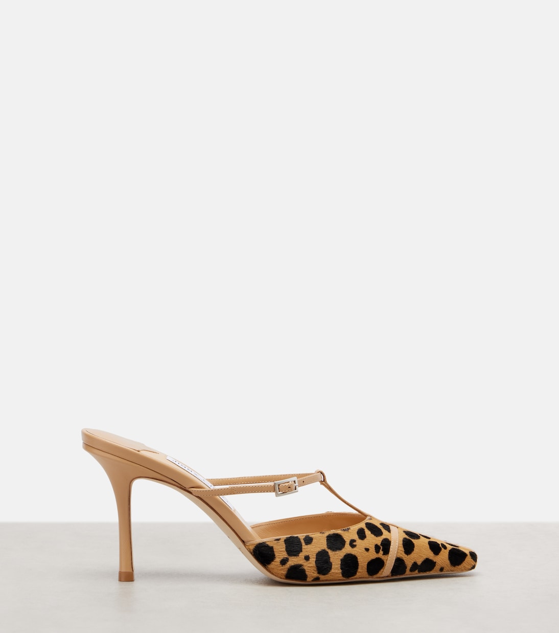 x Conner Ives Gloria 85 calf hair mules | Jimmy Choo