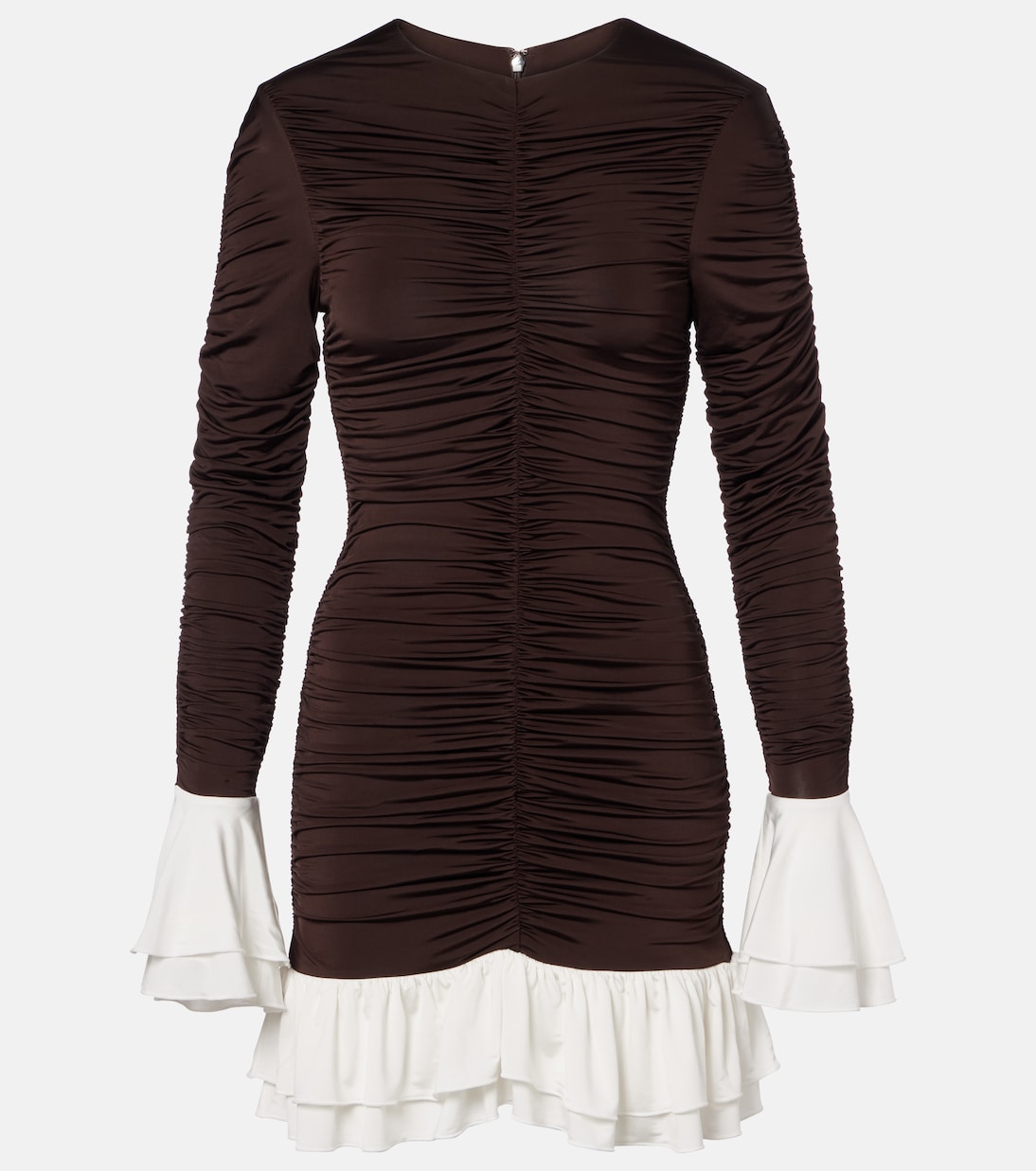 Ruched ruffled minidress | Rotate