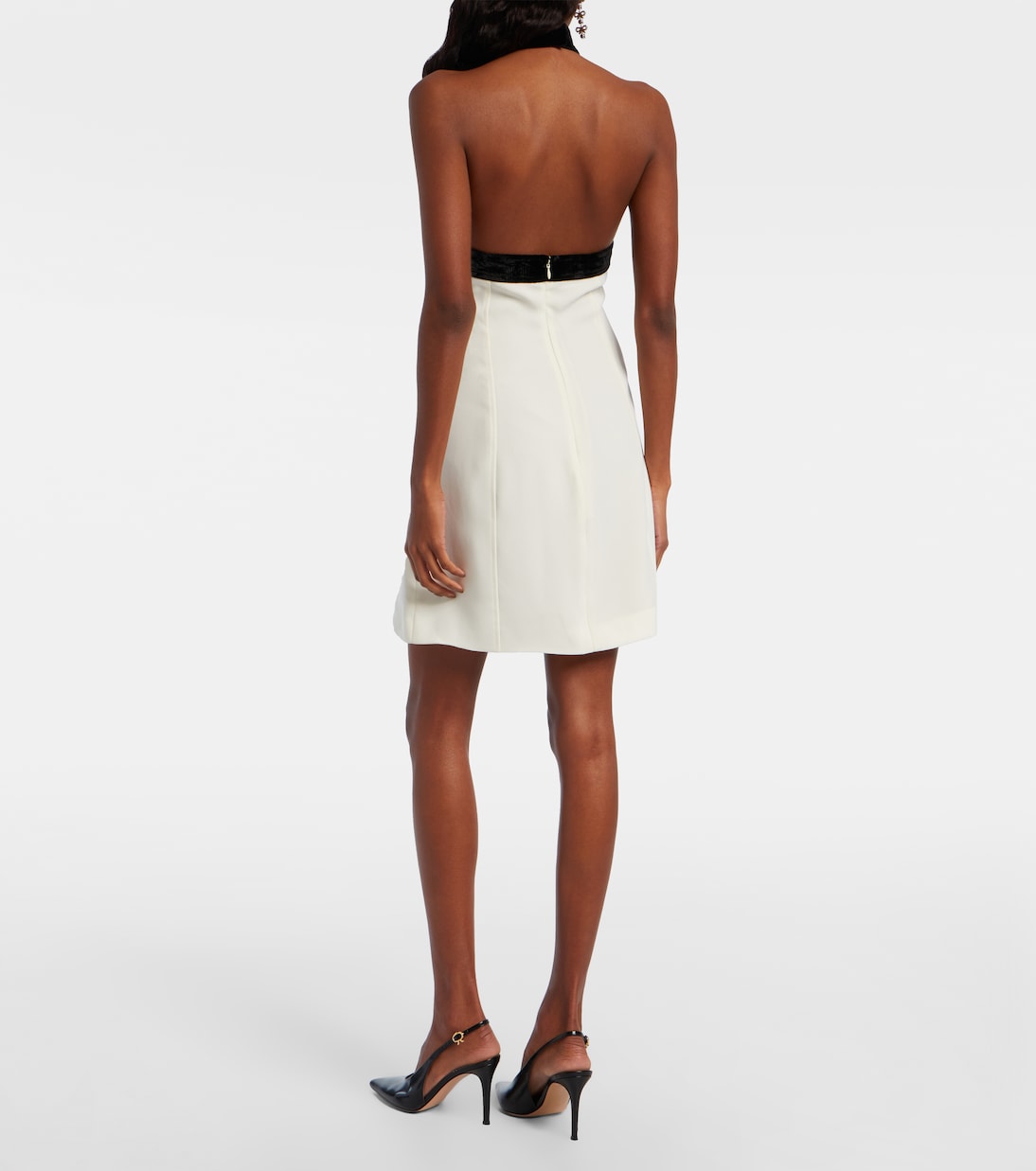 Minikleid Jolie aus Crêpe mit Samt  | Simkhai