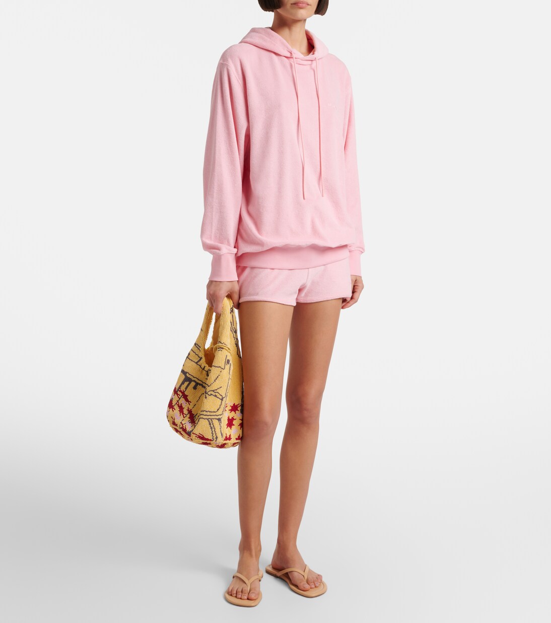 Logo cotton terry hoodie | Hunza G