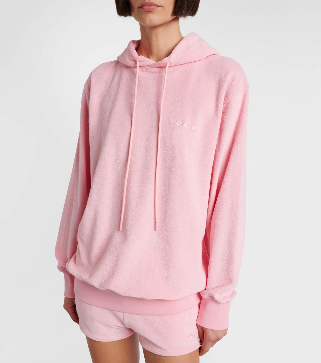 Logo cotton terry hoodie | Hunza G