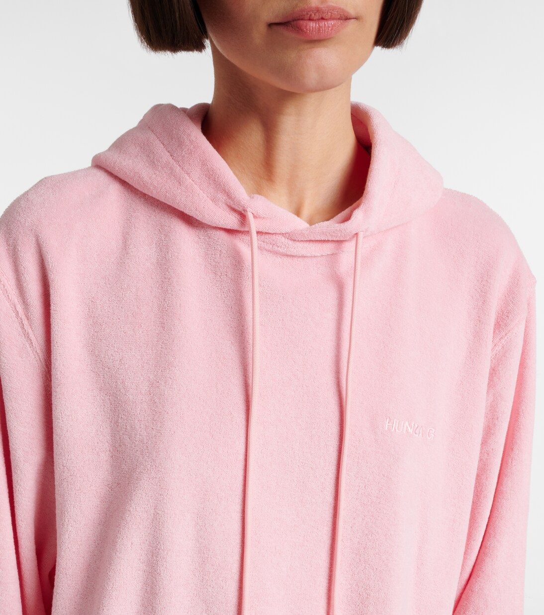 Logo cotton terry hoodie | Hunza G