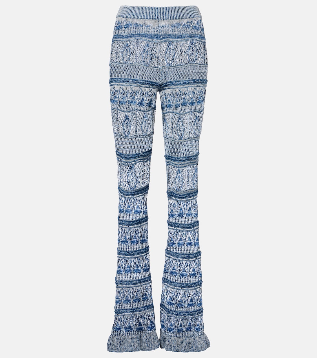 Crochet cotton flared pants | Etro