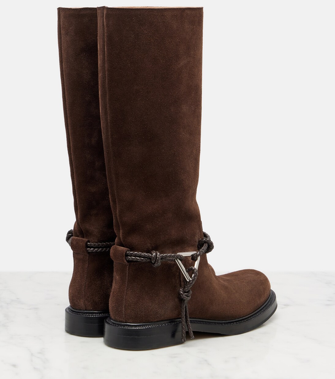 Bottes James Knot en daim | Bottega Veneta