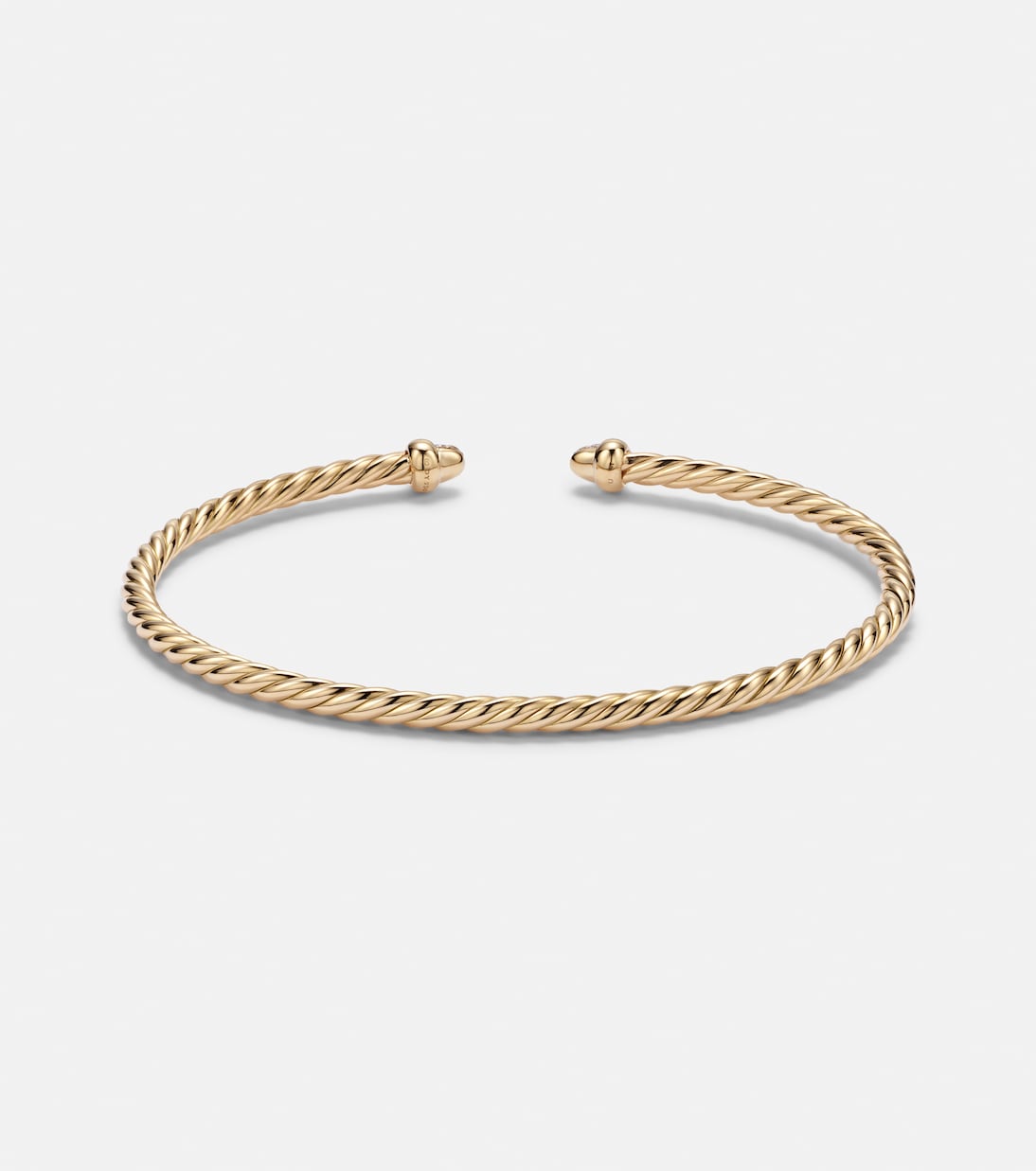 Bracciale Cablespira® Flex Micro in oro 18kt (750/1000) con diamanti | David Yurman
