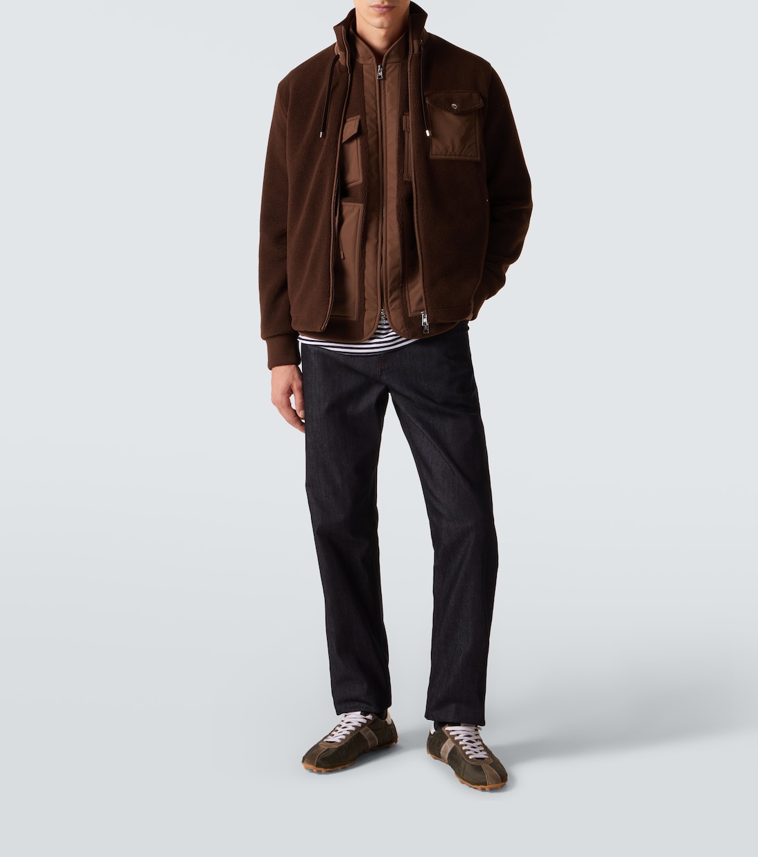 Karakai down-paneled teddy vest | Moncler