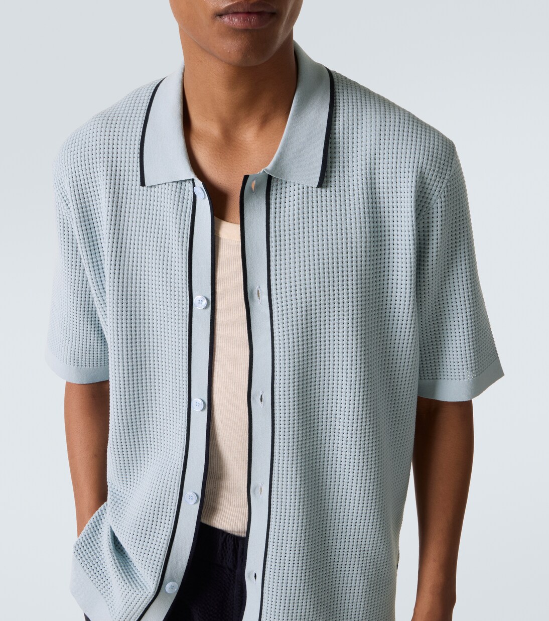 Roddy waffle-knit bowling shirt | Orlebar Brown