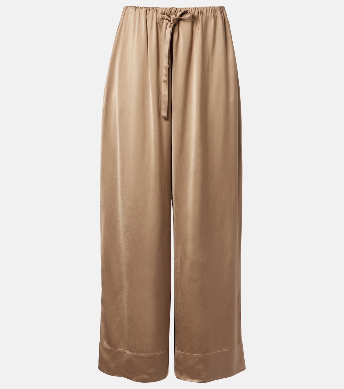 Satin wide-leg pants | Toteme