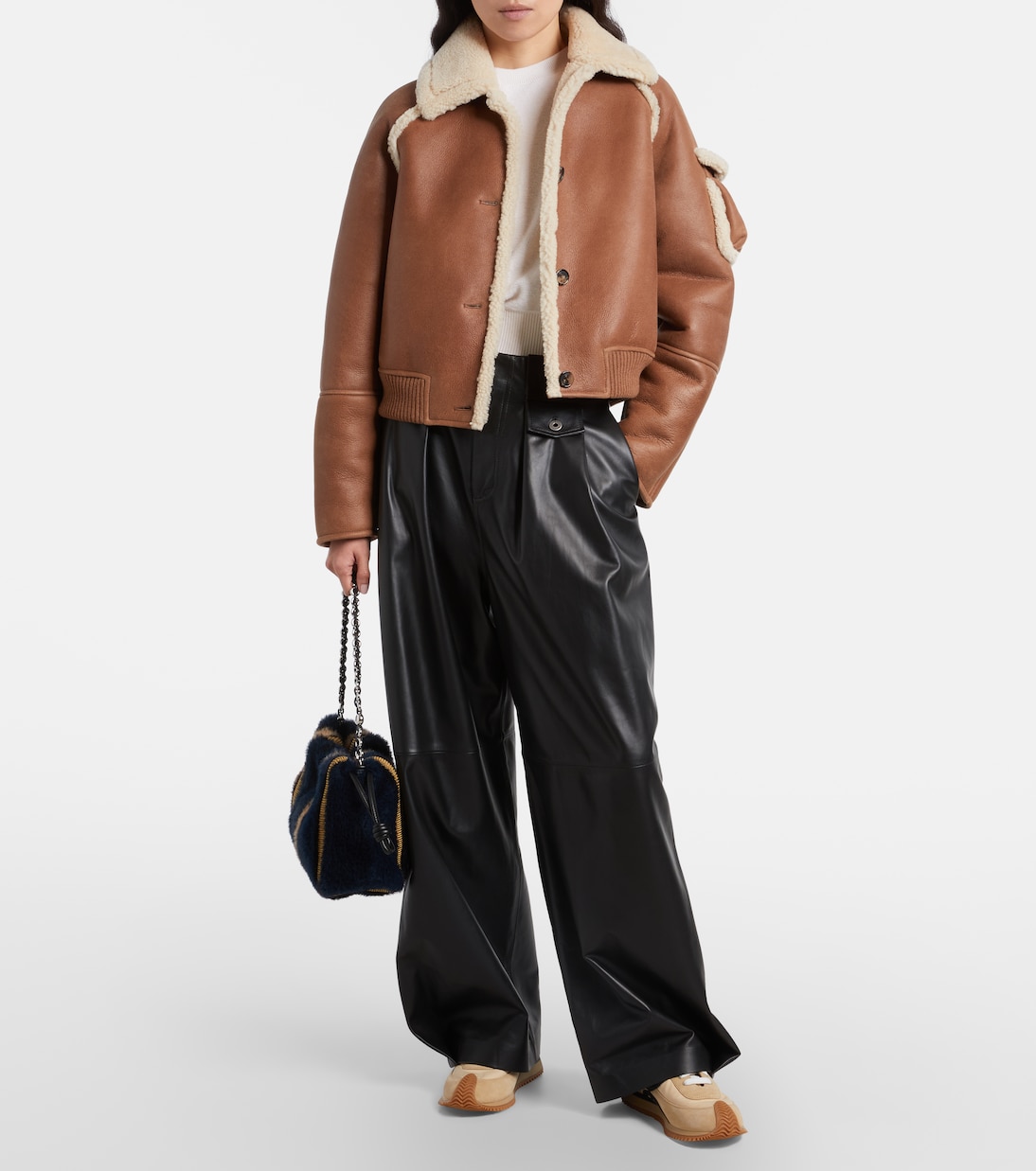 Flow Runner 2.0 suede-trimmed sneakers | Loewe