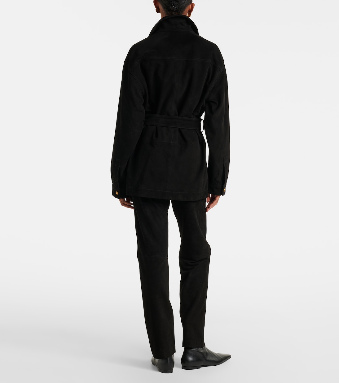 Gerade Hose Viva Paso aus Veloursleder | Blazé Milano