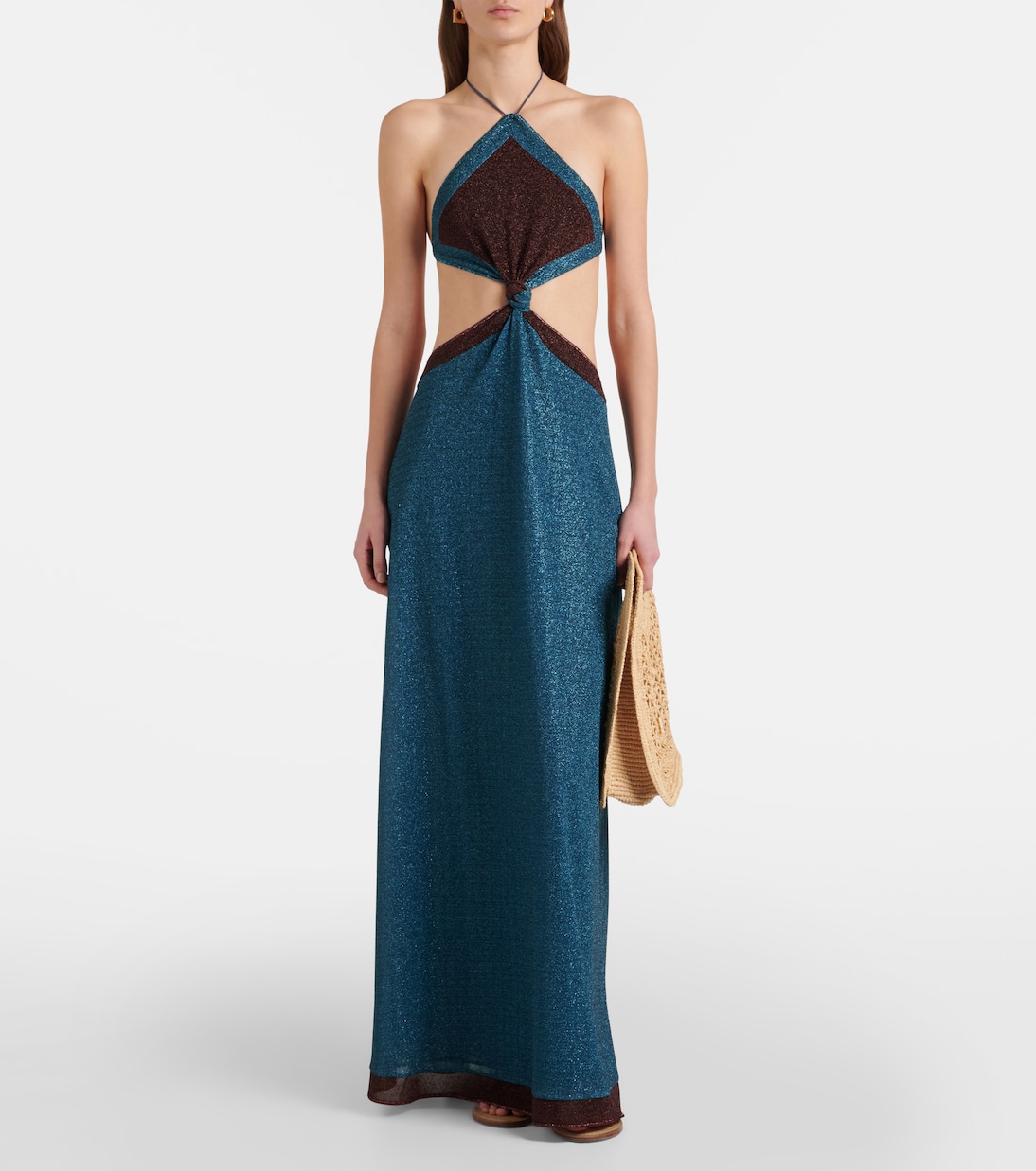 Lumière cutout halterneck maxi dress | Oséree