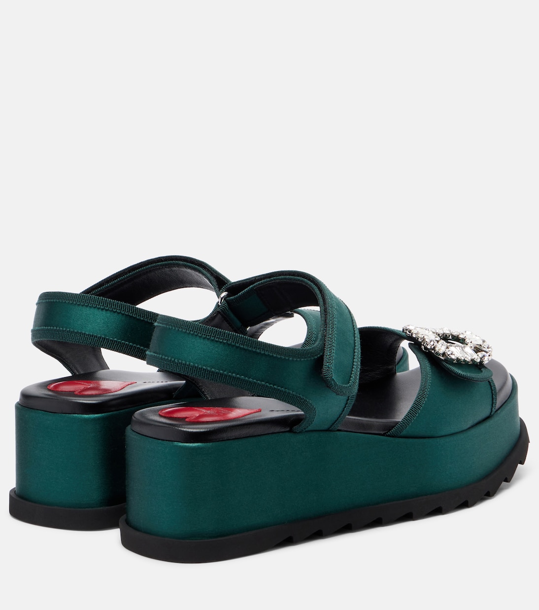 Slidy Viv' leather platform sandals | Roger Vivier