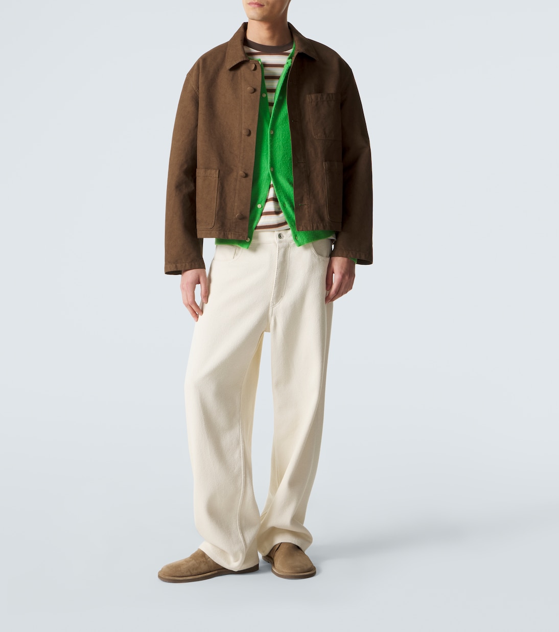 Cardigan in cashmere e cotone | Auralee