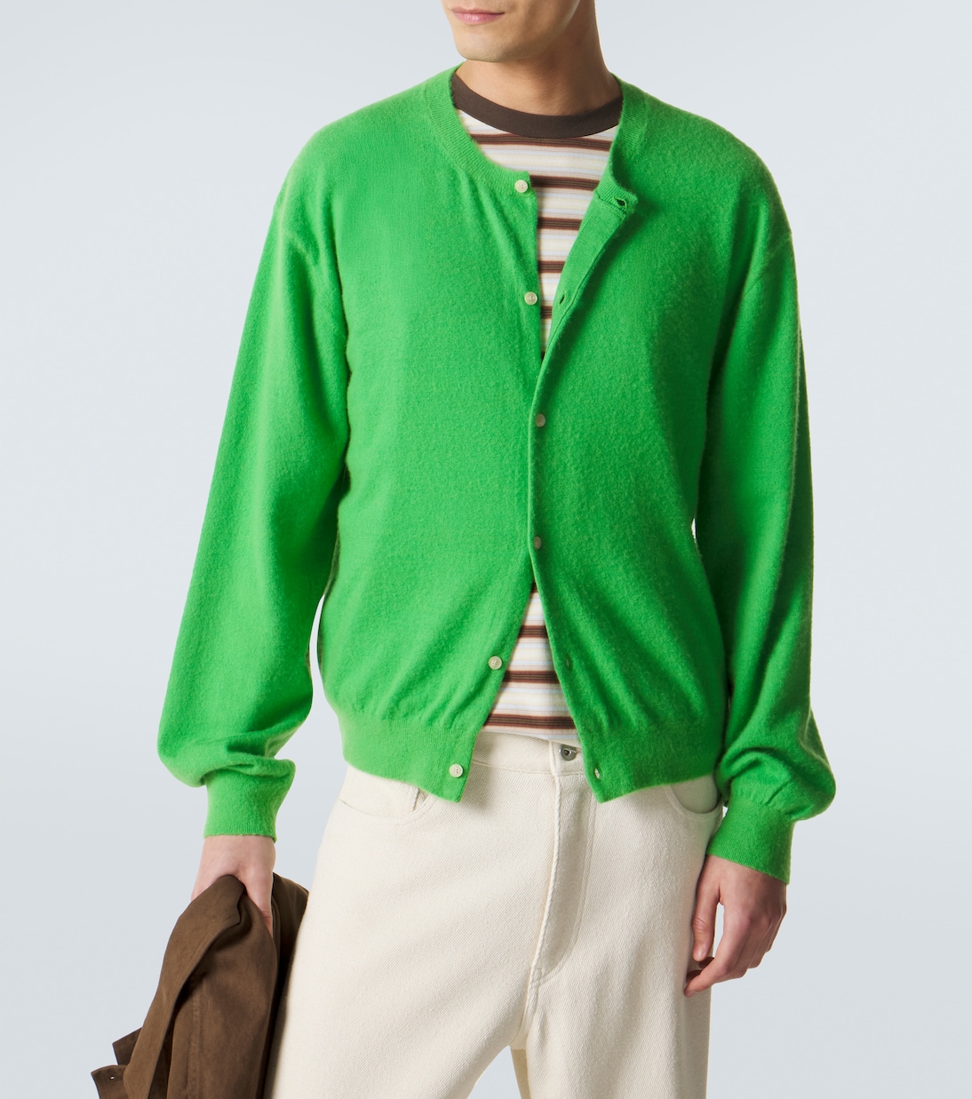 Cardigan in cashmere e cotone | Auralee