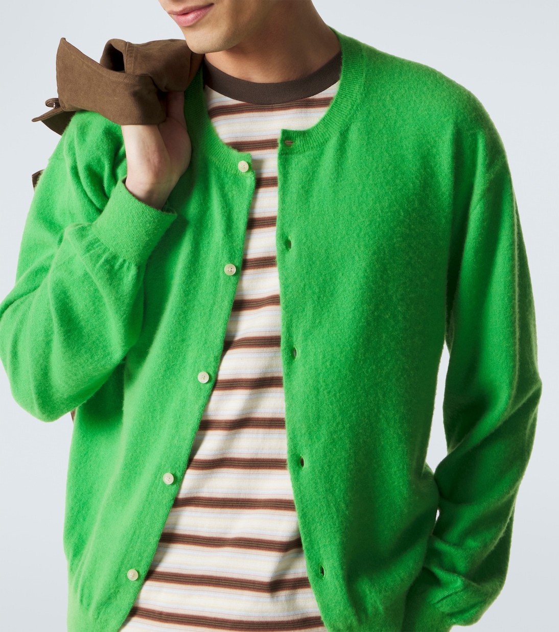 Cardigan in cashmere e cotone | Auralee