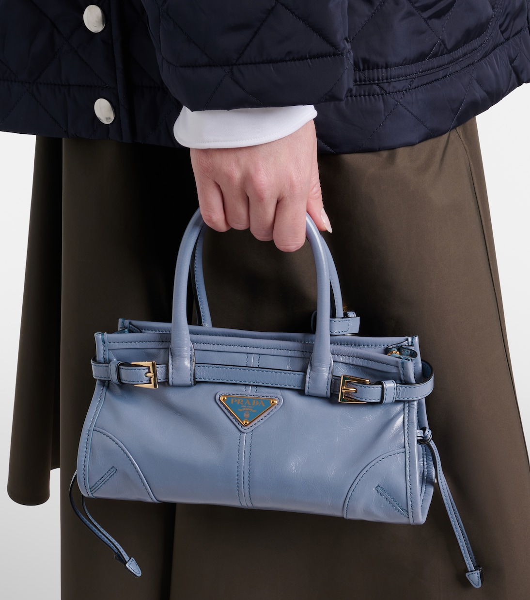 Henkeltasche Prada Bonnie Mini aus Leder | Prada